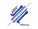 GPM Aluminium Rear Sway Bar & Brace - Blue LUX312-B