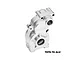 A silver GPM Racing aluminium transmission housing for RC cars, featuring machined 7075-T6 aluminium construction.