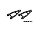 Two black GPM Racing aluminium front upper suspension arms for RC cars, featuring 7075-T6 alloy construction.