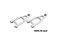 A pair of silver GPM Racing aluminium front upper suspension arms for RC cars, featuring 7075-T6 alloy construction.