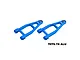 Two sky blue GPM Racing aluminium front upper suspension arms for RC cars, featuring 7075-T6 alloy construction.