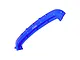 A blue anodized aluminium front bumper mount for an RC car, featuring the GPM Racing logo, isolated on a white background.