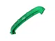 A green anodized aluminium front bumper mount for an RC car, featuring the GPM Racing logo, shown against a white background.