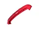 A red anodized aluminium front bumper mount for an RC car by GPM Racing, featuring a curved design with multiple screw holes and the GPM logo.