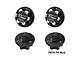GPM Aluminium 17mm Wheel Lock Nuts 4Pcs - Black MAK010A-BK