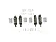 GPM Aluminium Front & Rear Shocks Set - Black RUS47580FR-BK-GD-BEBK