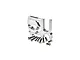 A silver GPM Racing aluminium sliding motor mount with a set of included mounting screws on a white background.