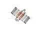 GPM Aluminium Front Shocks 2Pcs - Silver/Orange SLA087F-S-OR