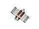 GPM Aluminium Front Shocks 2Pcs - Black/Orange SLA087F-BK-OR