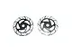 GPM Aluminium Brake Disc with Silver Lining - 2Pcs SB010/DISK-BK