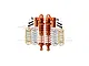 GPM Aluminium 102mm Rear Adjustable L-Shape Piggy Back Shocks Set - Orange RUS4102R/L-OR-OR