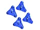 GPM Aluminium Tamiya Wheel Hexes 4Pcs - Blue HS2010-B