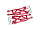 GPM Red Aluminium Front/Rear Lower Suspension Arms 2Pcs w/ Pins TXM055F/R-R
