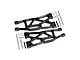 GPM Black Aluminium Front/Rear Lower Suspension Arms 2Pcs w/ Pins TXM055F/R-BK
