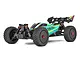 ARRMA Typhon 223S BLX 1/8 scale RC buggy in green and black on a white background.