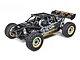 Losi DBXL 2.0 Icon Vehicle Dynamics 1/5 scale 4WD petrol RC buggy in black with yellow accents on a white background.