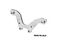 A silver GPM Racing aluminium front shock tower brace for RC vehicles, featuring a machined design and GPM branding.