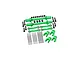 GPM Aluminium Front and Rear Sway Bar Set - Green LMTM312FR-G