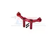 GPM Red Aluminium ARRMA GRANITE 4x4 Rear Body Post & Mount Set MAG201R-R