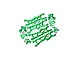 GPM Aluminium Front & Rear Hubs, Suspension Arms & Front Hub Carriers Set - Green MAKS100-G