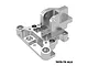 A silver GPM Racing aluminium front centre brace mount for RC cars, featuring a machined 7075-T6 alloy construction.