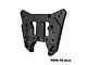 A black GPM Racing aluminium rear shock tower for RC vehicles, featuring a CNC-machined design with multiple mounting holes.