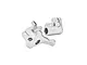 GPM Aluminium Fork Lug Set 2Pcs - Silver MX056-S