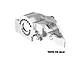 A silver GPM Racing aluminium integrated motor base for RC cars, featuring a machined 7075-T6 aluminium construction.