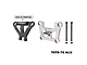 GPM Aluminium Front Bulkhead Mount and Bumper Mount Brace Set - Silver TXMM08331-S