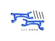 GPM Blue Aluminium Front/Rear Upper Suspension Arms 2Pcs w/ Suspension Pins TXMS054F/R-B