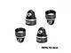 GPM Aluminium Shock Top Caps 2Pcs - Black TPSCAP-BK