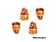 GPM Aluminium Shock Top Caps 2Pcs - Orange TPSCAP-OR