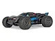 ARRMA VORTEKS 223S 1/10 scale RC truggy in blue and black livery, shown from a three-quarter front angle on a white background.