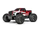 ARRMA Granite 223S 1/10 scale RC monster truck in red, white, and black livery, featuring large off-road tires and a detailed truck body.