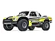 Losi Super Baja Rey 2.0 8S 4WD RC short course truck in yellow and white Brenthel livery on a white background.