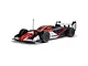 ARRMA Limitless 1/7 scale RC street speed car in red, white, and black livery, shown from a front three-quarter angle on a white background.