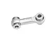 A silver GPM Racing aluminium steering drag link component for RC vehicles, shown against a plain white background.