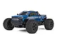 ARRMA Big Rock 223S blue RC monster truck studio shot on white background.
