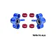 GPM Blue Aluminium Steering Hubs 2Pcs MAK021-B