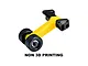 GPM Special Rear Wing Mount with Wheelie Bar Set - Black/Yellow MKV6040R-BK