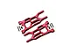 GPM Aluminium Rear Lower Suspension Arms 2Pcs - Red LU4056-R