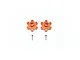 GPM Aluminium 17mm Wheel Hexes +6mm Off-Set 2Pcs - Orange MAF010+6MM-OR