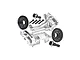 GPM Aluminium Front and Rear Upper Bulkhead with 10T/32T Differential Gear Set - Silver XRT12131032-S
