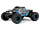 BlackZon Smyter Turbo MT 1/12 scale RC monster truck in blue and black livery on a white background.