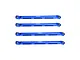 GPM Blue Aluminium Axial RBX10 Ryft Front Upper & Lower Chassis Linkages 4Pcs RBX049F-B