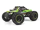 A studio shot of the BlackZon Spryte MT Turbo RC monster truck in green and black, featuring large off-road tires and a detailed body shell.
