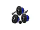 GPM Carbon Steel Front, Rear and Centre Differentials with 20T Pinion and Input Gears - Blue TXM1251-B