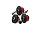 GPM Carbon Steel Front, Rear and Centre Differentials with 20T Pinion and Input Gears - Red TXM1251-R