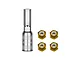 GPM 4.5mm Nyloc Wheel Nuts 4Pcs with Tool - Gold SCX30/005-GD