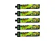 Five BetaFPV LAVA Series II 1S 280mAh LiPo batteries with green and black graphic labels arranged vertically on a white background.